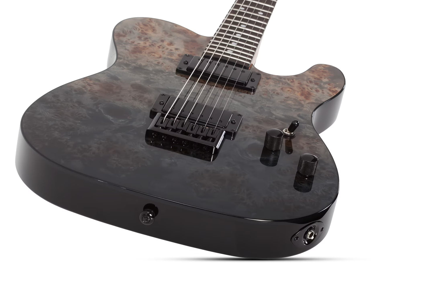 Schecter PT Standard Black Fade Burst Burl