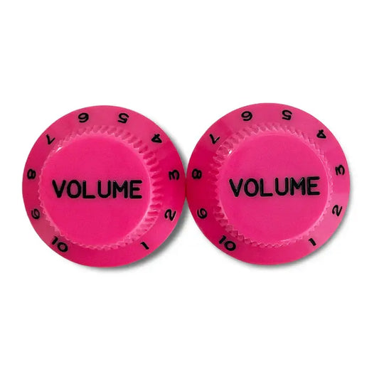Plastic Volume Knobs for Stratocaster® - Hot Pink / Pack of 2