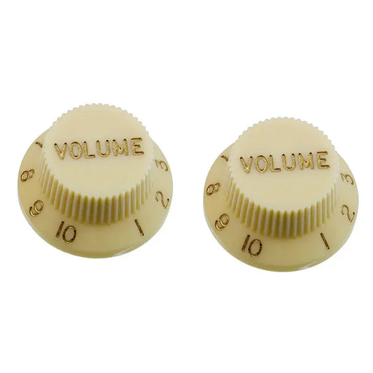 Plastic Volume Knobs for Stratocaster® - Vintage Cream / Pack of 2