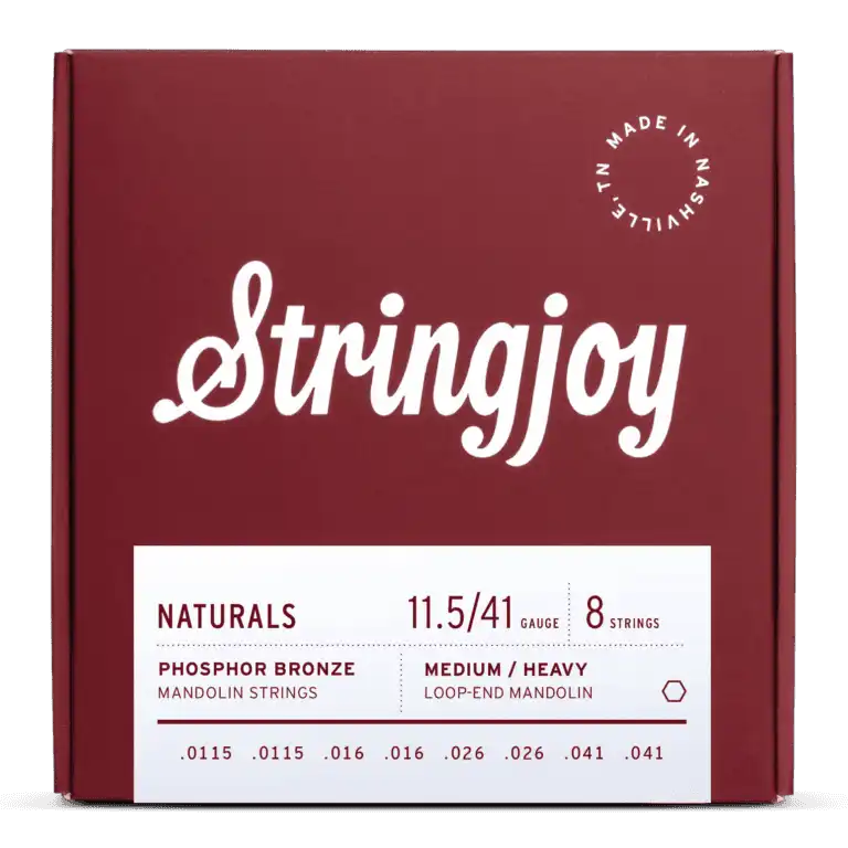 Stringjoy 11.5-41 Medium / Heavy Gauge Naturals - Phosphor Bronze Mandolin Strings