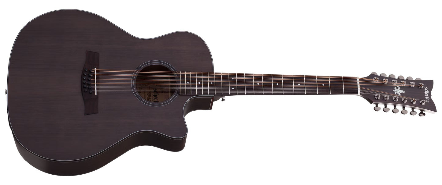 Schecter Orleans Studio-12 Acoustic Satin See Thru Black