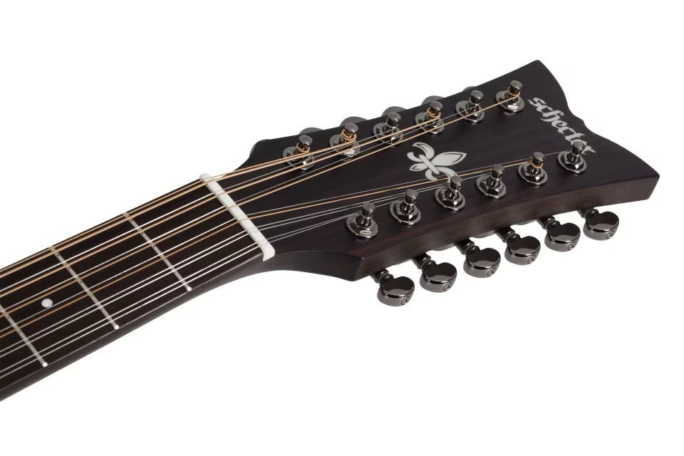 Schecter Orleans Studio-12 Acoustic Satin See Thru Black