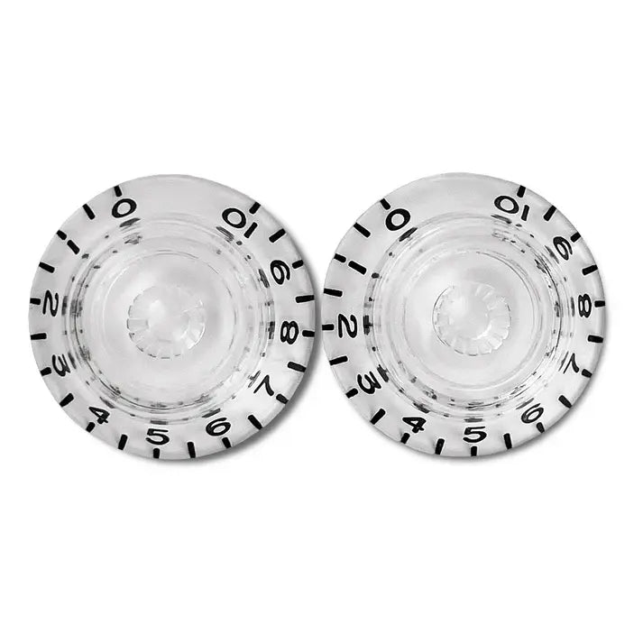 Set of 2 Vintage-style Bell Knobs - Clear / Standard / Pack of 2