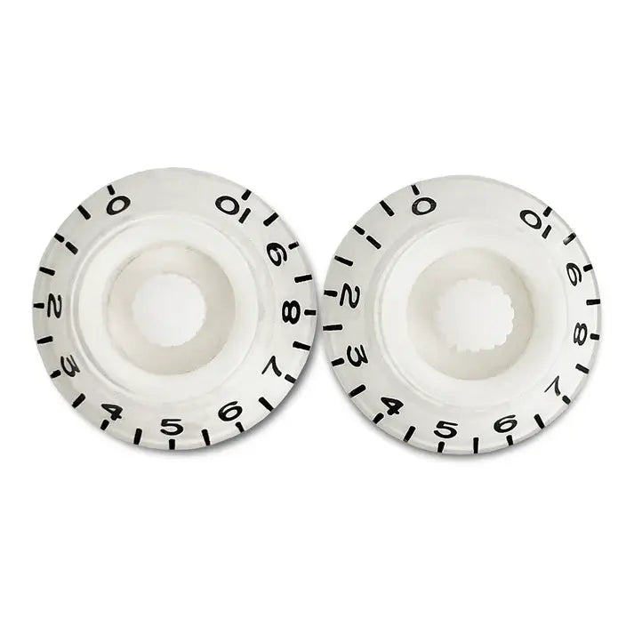 Set of 2 Vintage-style Bell Knobs - White / Standard / Pack of 2