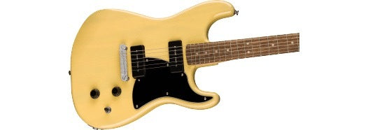 Squier Paranormal Strat-O-Sonic, Laurel Fingerboard, Black Pickguard, Vintage Blonde