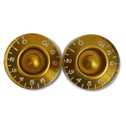 Vintage-style Speed Knobs - Gold / Standard / Pack of 2