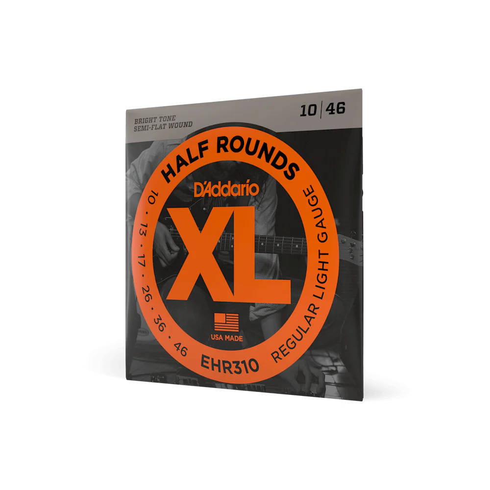 D'Addario EHR310 10-46 Regular Light, XL Half Rounds Electric Guitar Strings