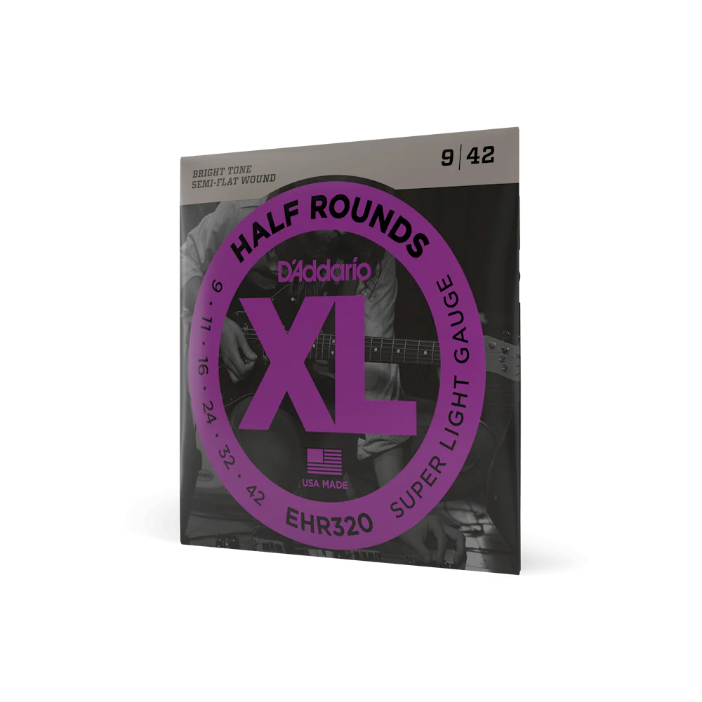 D'Addario EHR320 09-42 Super Light, XL Half Rounds Electric Guitar Strings