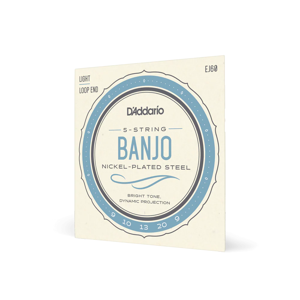 D'Addario EJ60 5-String Banjo Strings, Nickel, Light, 9-20