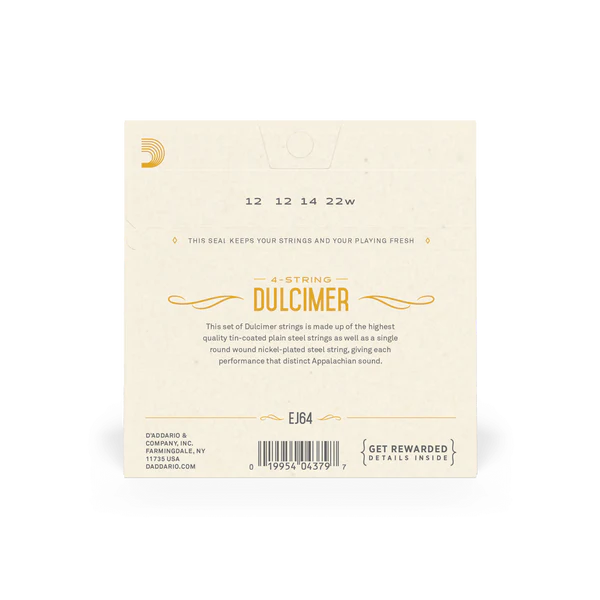 D'Addario EJ64 4-String Dulcimer Strings