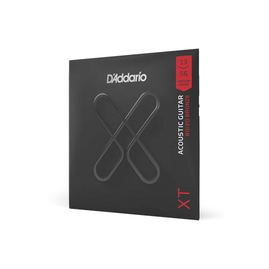D'Addario XTAPB1356 XT Phosphor Bronze Acoustic Guitar Strings, Medium, 13-56