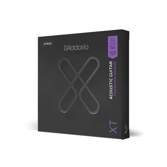 D'Addario XTAPB1152 XT Phosphor Bronze Acoustic Guitar Strings, Custom Light, 11...