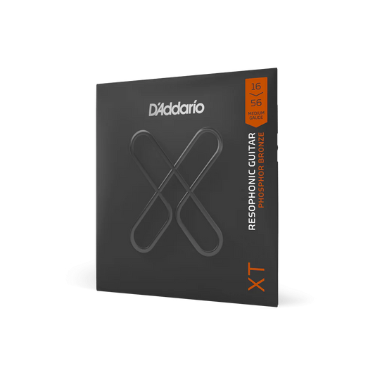 D'Addario XTAPB1656 XT Acoustic Phosphor Bronze, Medium, Resophonic, 16-56