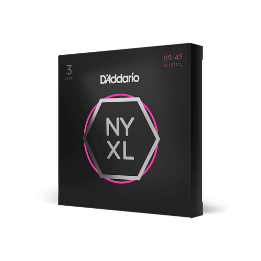 D'Addario 09-42 Super Light, NYXL Electric Guitar Strings 3-Pack