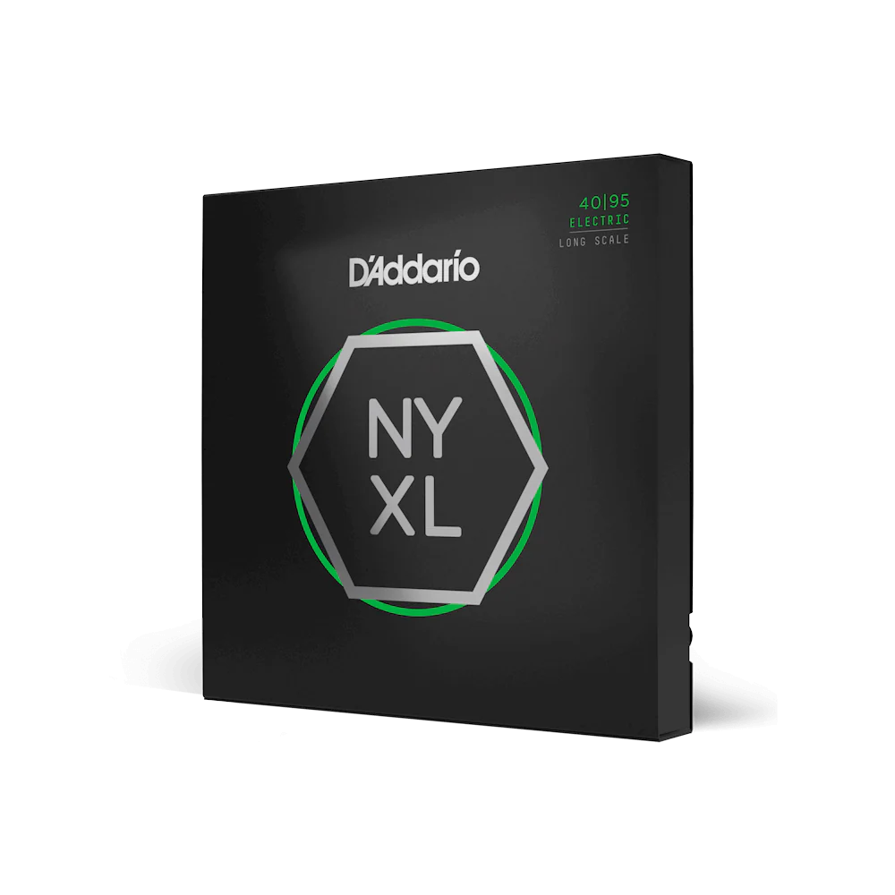 D'Addario NYXL4095 Nickel Wound Bass Guitar Strings, Super Light, 40-95, Long Sc...