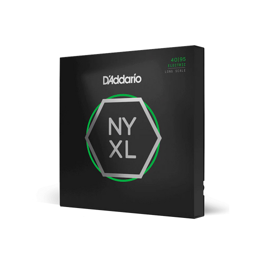D'Addario NYXL4095 Nickel Wound Bass Guitar Strings, Super Light, 40-95, Long Sc...