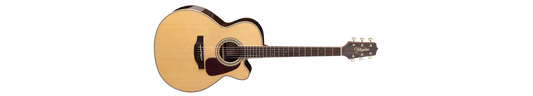 Acoustic guitar on a white background