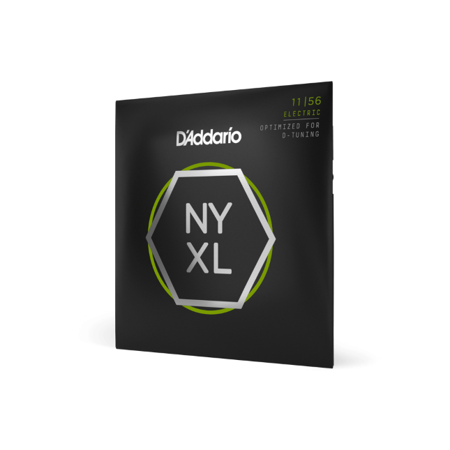 D'Addario NYXL1156 Nickel Wound Electric Guitar Strings, Medium Top / Extra-Heav...
