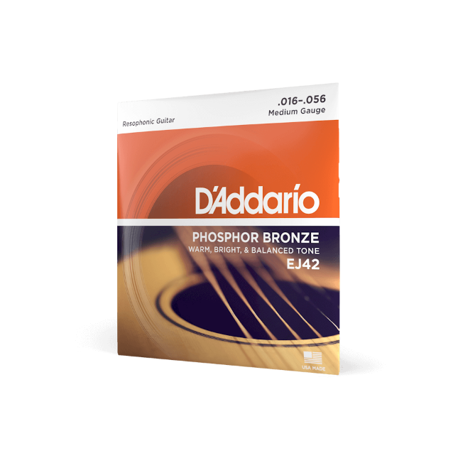 D'Addario EJ42 Resophonic Guitar Strings, 16-56