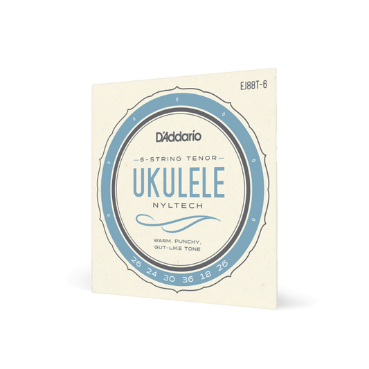 D'Addario EJ88T-6 Nyltech Ukulele Strings, 6-String Tenor