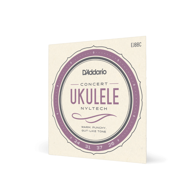 D'Addario EJ88C Nyltech Ukulele Strings, Concert