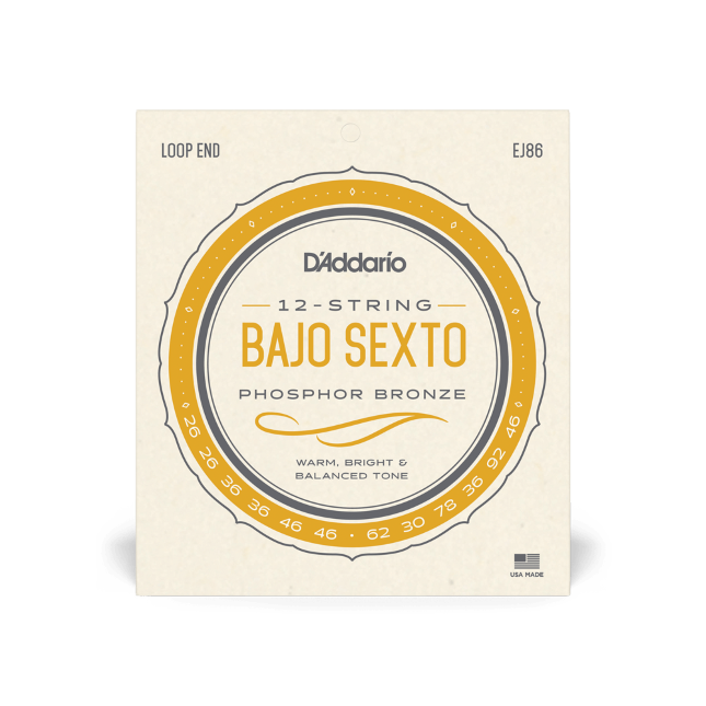 D'Addario EJ86 Bajo Sexto Strings