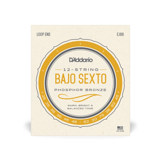 D'Addario EJ86 Bajo Sexto Strings