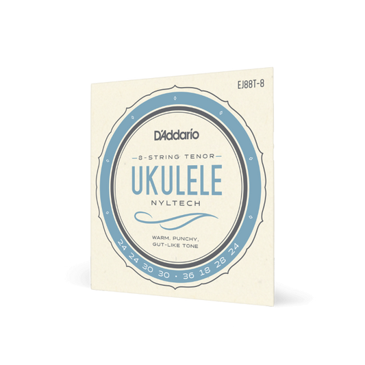 D'Addario EJ88T-8 Nyltech Ukulele Strings, 8-String Tenor