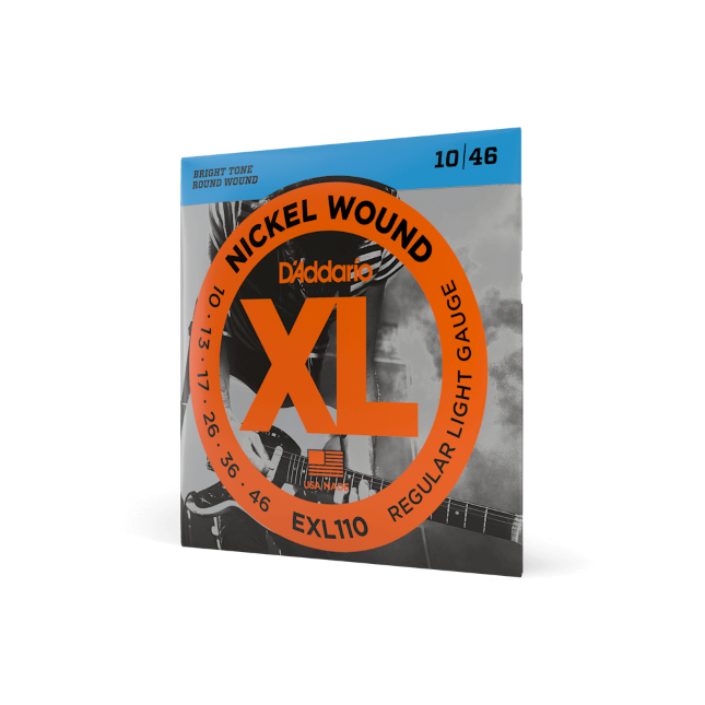EXL110  10-46 Regular Light, XL Nickel Electric Guitar Strings
