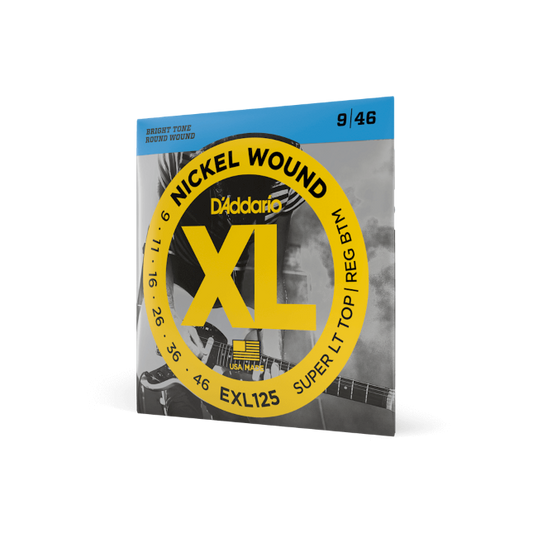 D'Addario EXL125 Nickel Wound Electric Guitar Strings, Super Light Top/ Regular ...