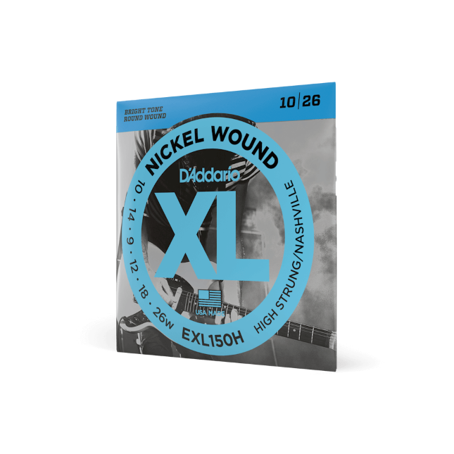 D'Addario EXL150H Nickel Wound Electric Guitar Strings, High-Strung/Nashville Tu...