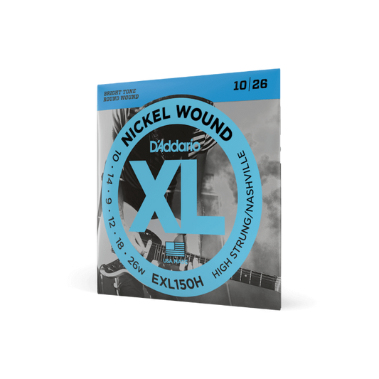 D'Addario EXL150H Nickel Wound Electric Guitar Strings, High-Strung/Nashville Tu...