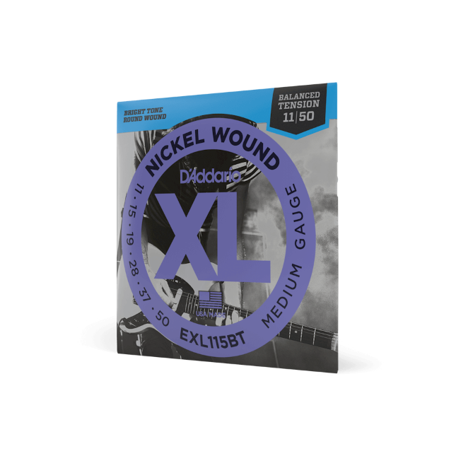 D'Addario EXL115BT Nickel Wound Electric Guitar Strings, Balanced Tension Medium...