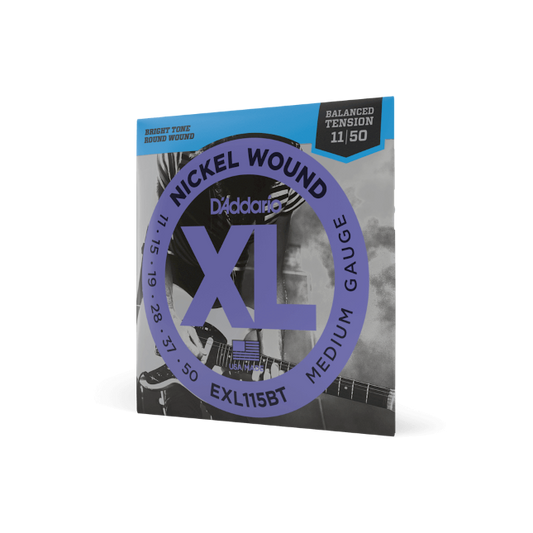 D'Addario EXL115BT Nickel Wound Electric Guitar Strings, Balanced Tension Medium...