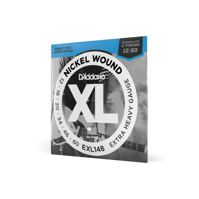D'Addario EXL148 Nickel Wound Electric Guitar Strings, Extra-Heavy, 12-60