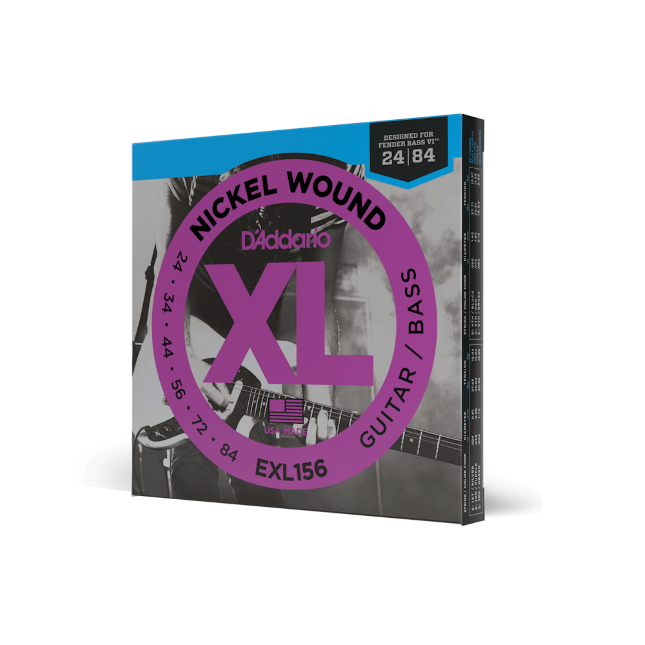 D'Addario EXL156 Nickel Wound Electric Guitar/Nickel Wound Bass Strings, Fender ...