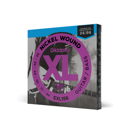 D'Addario EXL156 Nickel Wound Electric Guitar/Nickel Wound Bass Strings, Fender ...