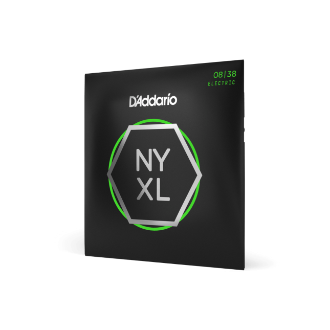 D'Addario NYXL0838 Nickel Wound Electric Guitar Strings, Extra Super Light, 8-38