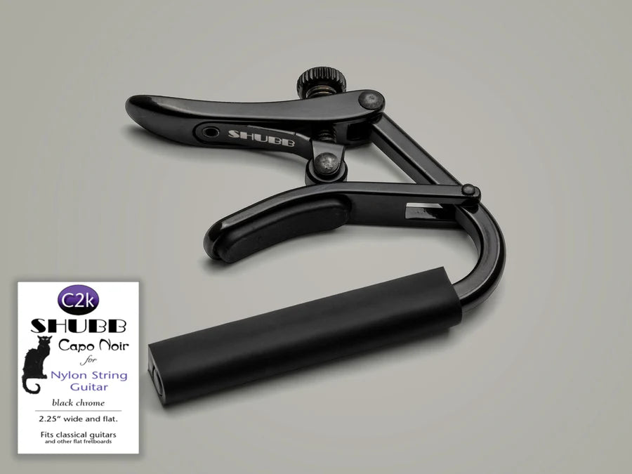 Shubb Standard C-Series Capo For Nylon String Guitar - Color:Black