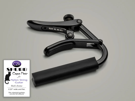 Shubb Standard C-Series Capo For Nylon String Guitar - Color:Black