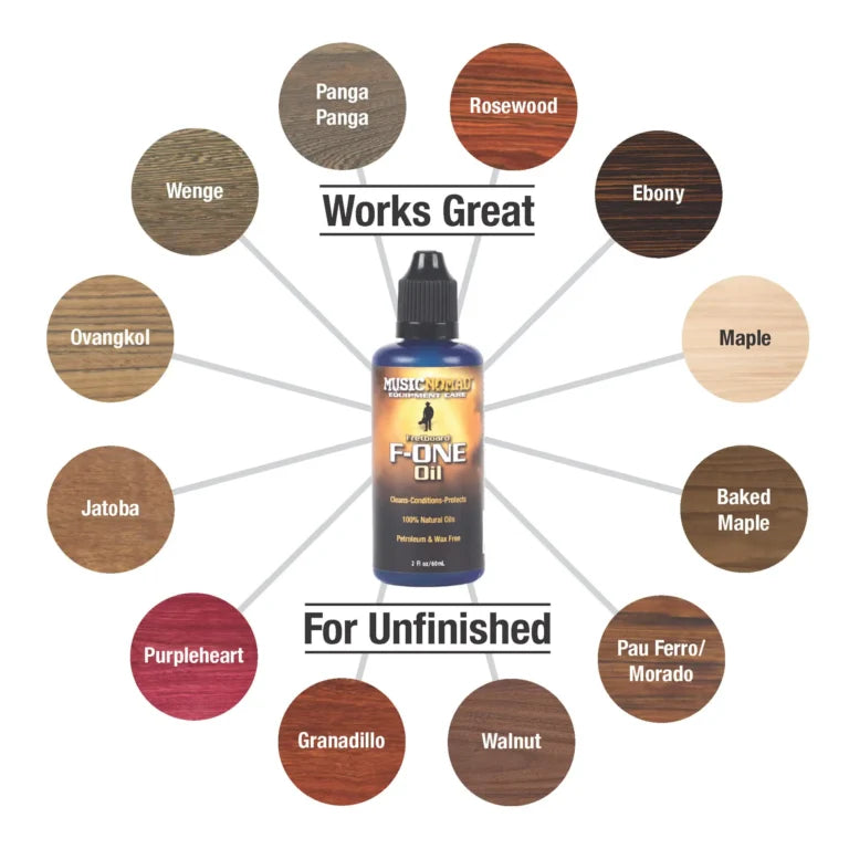Fretboard F-ONE Oil - Cleaner And Conditioner - Size:2oz